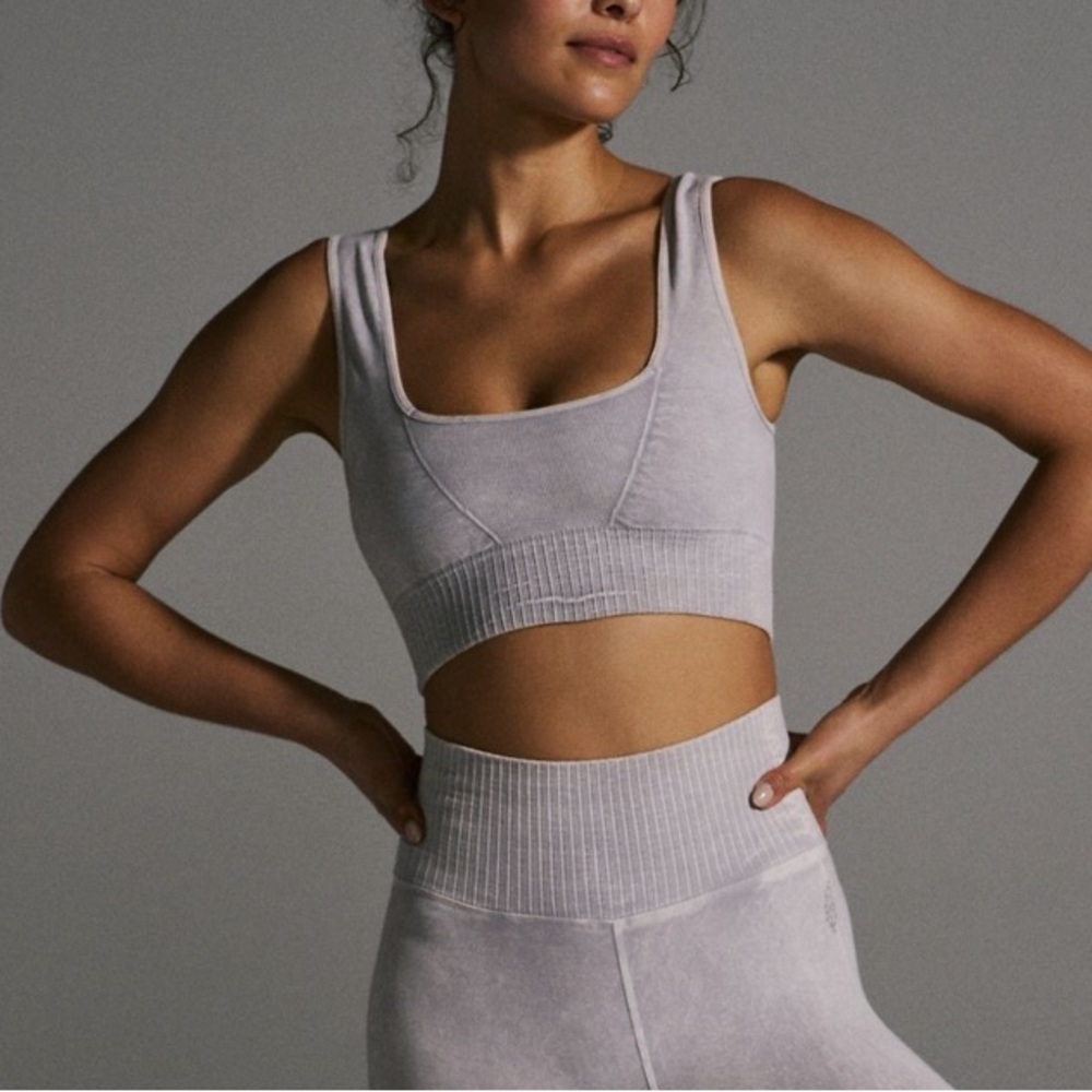 Free People Movement Good Karma Top in Iced Grey
